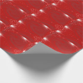 Red Swirls-inpakpapier Cadeaupapier (Hoek)
