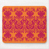 Red Swirls&Paisley Decorative Pattern mousepad Muismat (Voorkant)