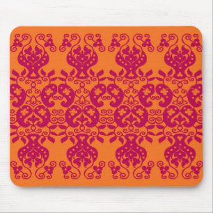 Red Swirls&Paisley Decorative Pattern mousepad Muismat