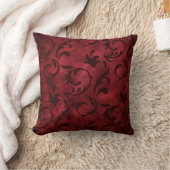 Red Swirls Pattered Kussen (Deken)