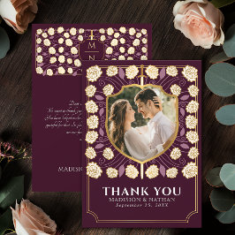 Red Sword & Shield middeleeuwse fantasie bruiloft Bedankkaart