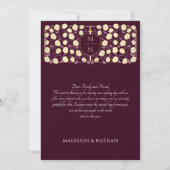 Red Sword & Shield middeleeuwse fantasie bruiloft Bedankkaart (Achterkant)