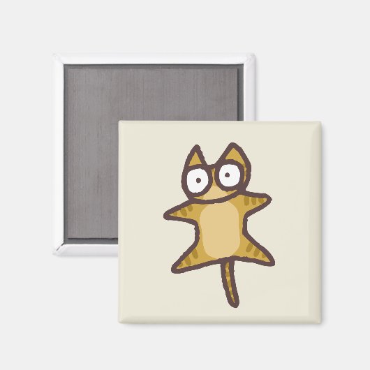 Red Tabby Cat Magneet (Voorkant / Achterkant)