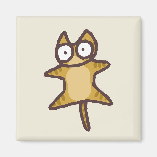 Red Tabby Cat Magneet (Voorkant)