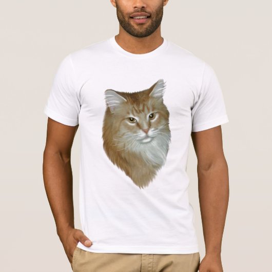 Red Tabby Maine Coon T-shirt (Voorkant)