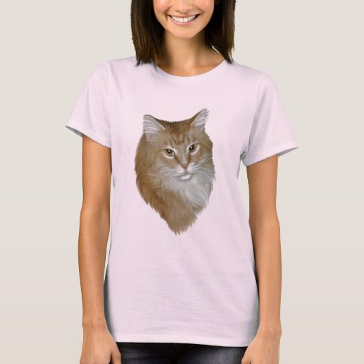 Red Tabby Maine Coon T-shirt (Voorkant)