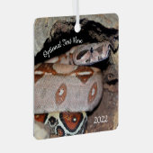 Red Tail Boa Constrictor Snake Metalen Ornament (Voorkant Rechts)