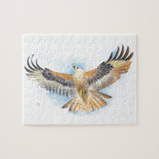 Red Tail Hawk Art Legpuzzel (Horizontaal)