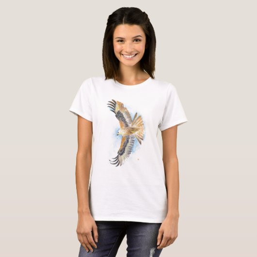 Red Tail Hawk Art T-shirt (Voorkant volledig)