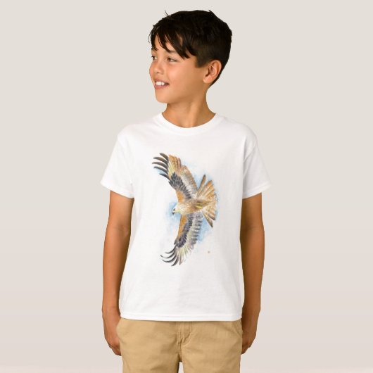 Red Tail Hawk Art T-shirt (Voorkant volledig)
