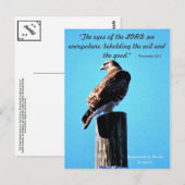 Red Tail Hawk - Briefkaart - spreekwoorden 15:3 (Voorkant / Achterkant)
