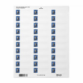 Red Tail Hawk Etiket (Full Sheet)