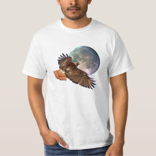 Red-Tail Hawk & Full Moon Wildlife Shirt