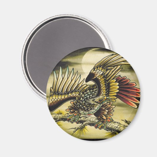 "Red Tail Hawk" Magneet (Voorkant / Achterkant)