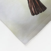 Red-tail Hawk op handschoen Fleece Deken (Hoek)