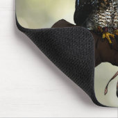 Red-tail Hawk op handschoen Muismat (Hoek)