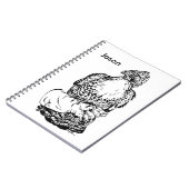 Red-tail Hawk op handschoen Notitieboek (Linkerzijde)