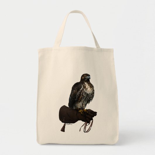 Red-tail Hawk op handschoen Tote Bag (Voorkant)