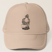 Red-tail Hawk op handschoen Trucker Pet (Voorkant)