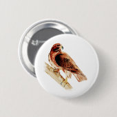 Red Tail Hawk Ronde Button 5,7 Cm (Voorkant /achterkant)