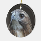 Red Tail Hawk-sierplant Keramisch Ornament (Links)