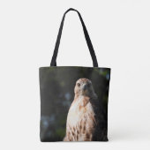 Red Tail Hawk Stare Tote Bag (Achterkant)