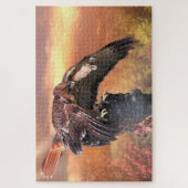 RED TAIL HAWK TOUCHDOWN LEGPUZZEL (Verticaal)