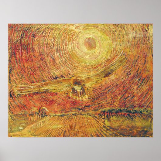 Red Tail Hawk - Wind Poster (Voorkant)