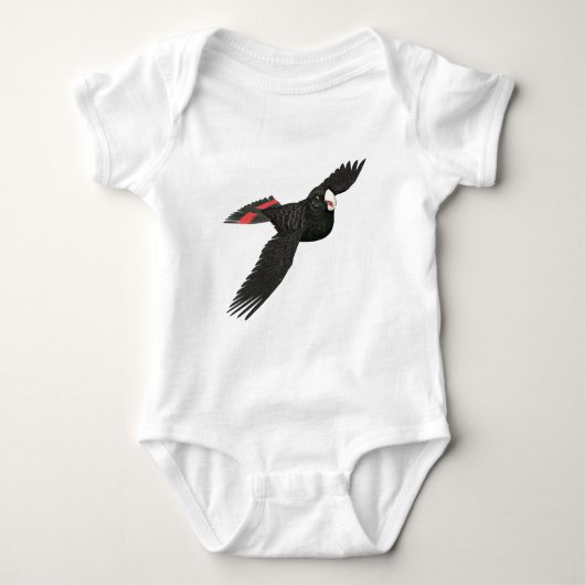 Red Tailed Black Cockato Romper (Voorkant)