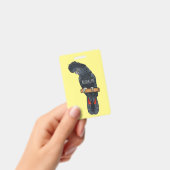 Red-tailed black cockatoo bird cartoon badge (Handheld)