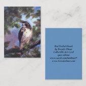 Red Tailed Hawk Art Card Visitekaartje (Voorkant / Achterkant)