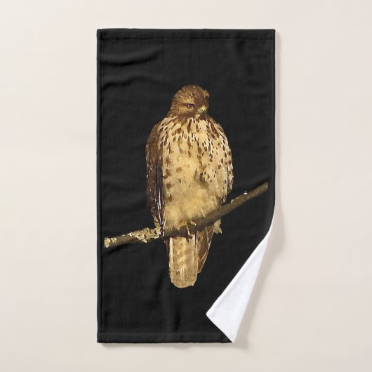 Red Tailed Hawk Bird Bath Towel Set Bad Handdoek (Handdoek)