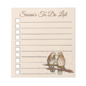 Red Tailed Hawk Bird Lovevogels die een lijst will Notitieblok (Voorkant)