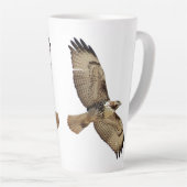 Red Tailed Hawk Bird Wildlife Animal Latte Mok (Rechterhoek)
