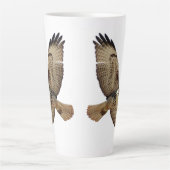 Red Tailed Hawk Bird Wildlife Animal Latte Mok (Voorkant)
