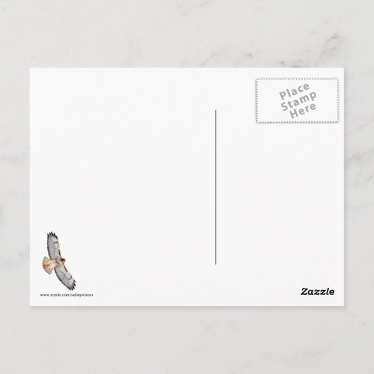 Red Tailed Hawk Briefkaart (Achterkant)