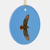 Red-Tailed Hawk Foto Keramisch Ornament (Rechts)