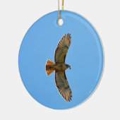 Red-Tailed Hawk Foto Keramisch Ornament (Links)