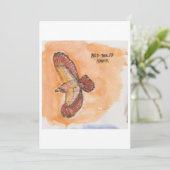 Red-tailed hawk Greeting Card Kaart (Staand voorkant)