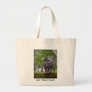 Red-Tailed Hawk Grote Tote Bag
