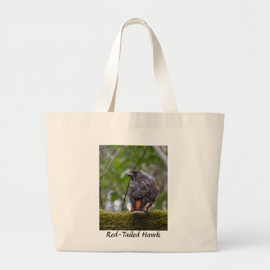 Red-Tailed Hawk Grote Tote Bag (Voorkant)