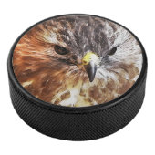 RED TAILED HAWK HOCKEY PUCK (3/4)