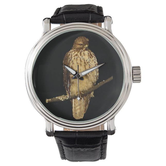 Red Tailed Hawk Horloge (Voorkant)
