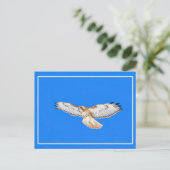 Red Tailed Hawk in vlucht Briefkaart (Staand voorkant)