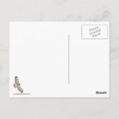 Red Tailed Hawk in vlucht Briefkaart (Achterkant)