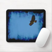 Red Tailed Hawk in vlucht Muismat (Met muis)