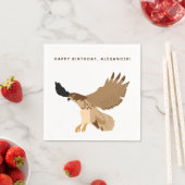 Red-Tailed Hawk in vlucht op maat Servet (Insitu)