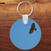 Red Tailed Hawk in vlucht Sleutelhanger (Voorkant)
