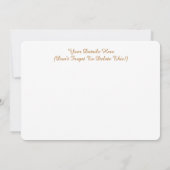 RED TAILED HAWK Invitation (Achterkant)