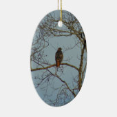 Red Tailed Hawk Keramisch Ornament (Rechts)